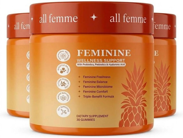 all femme Vaginalgesundheits-Gummibärchen, pH-Gleichgewicht, 3er Pack, Damen - Bild 1