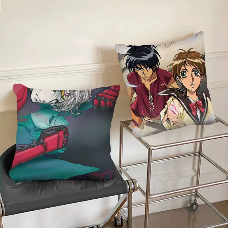 Quadratischer Kissenbezug The Vision Of Escaflowne in Multicolour, B/B/H: 40 x 40 x 40 cm - Bild 3