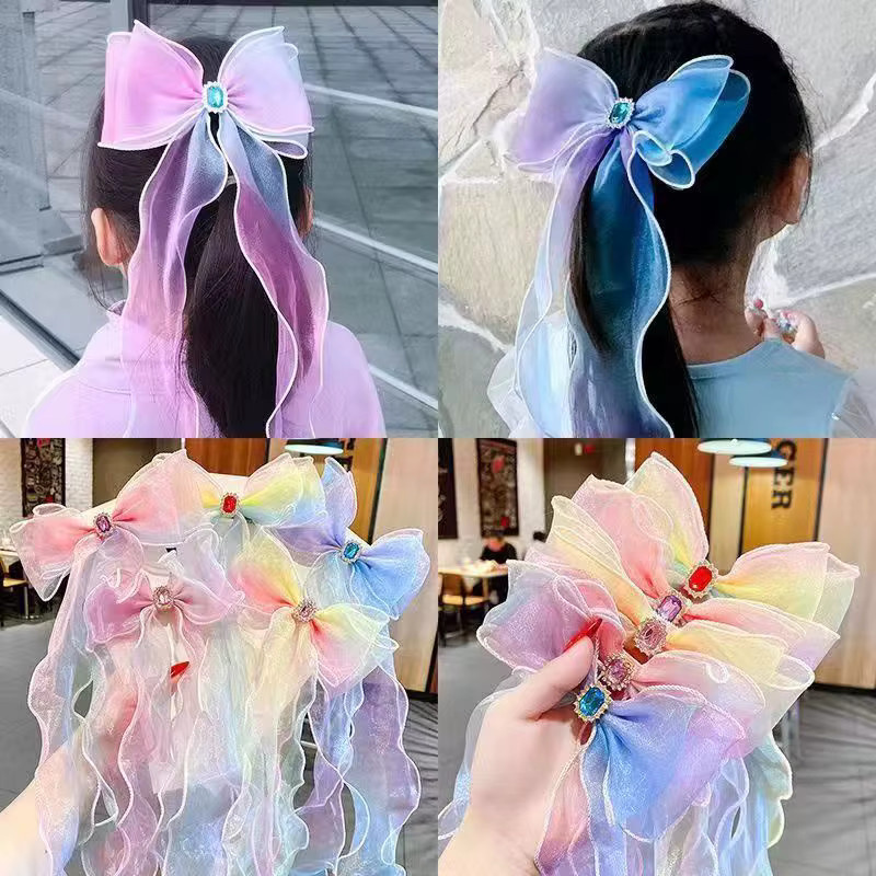Geflochtenes Stirnband mit Blumenband, Fliege für Mädchen, Kinder - Bild 4