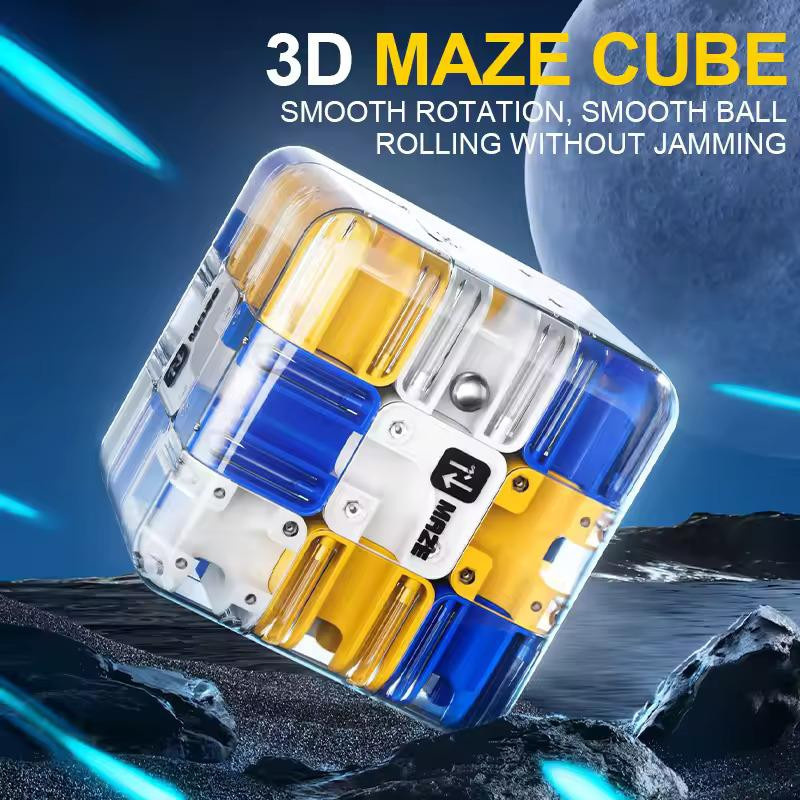 Yiran toy 3D Labyrinth Zauberwürfel Fidget Spielzeug ab 3–6 Jahren bunt / mehrfarbig - Bild 3