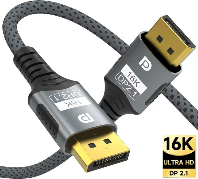 lmcnzz DisplayPort-zu-DisplayPort-Kabel für 8K@60Hz und 4K@240Hz, kompatibel mit Monitor, Projektor und HDTV - Bild 1