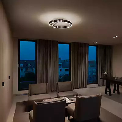 Occhio Mito Aura 60 Narrow LED Wand- und Deckenleuchte in Gold Matt und Weiß Matt mit einstellbarer Farbtemperatur (2.200-3.500 K) - Bild 1