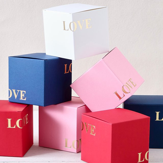10er-Pack Mini-Geschenkboxen aus Papier in Weiß für Hochzeiten, Valentinstag und Feiern - Bild 1