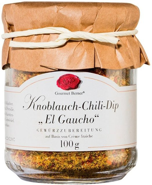 Gourmet Berner El Gaucho Knoblauch-Chili-Dip Gewürzmischung 100 g - Bild 1