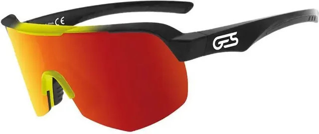 Ges Alpha Sonnenbrille, Wrap, Vollrand, Kunststoff, rot, mehrfarbig, Herren - Bild 1