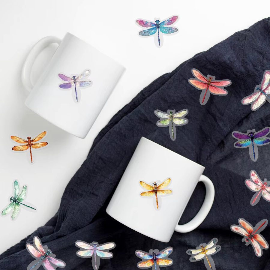 Bunte Libellen PET-Aufkleber, 50-teiliges Set, multicolour - Bild 3
