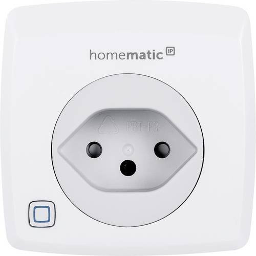 Homematic IP Funk Schalt- und Messsteckdose mit Messfunktion HmIP-PSM-CH-2, Weiß - Bild 1