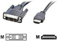 Roline Videokabel DVI-D auf HDMI, 10 m, Schwarz, abgeschirmt - Bild 1