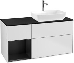 V&B Waschtischunterschrank Finion in Weiß lackiert, Breite: 120 cm, Tiefe: 50,1 cm, Höhe: 50,1 cm - Bild 1