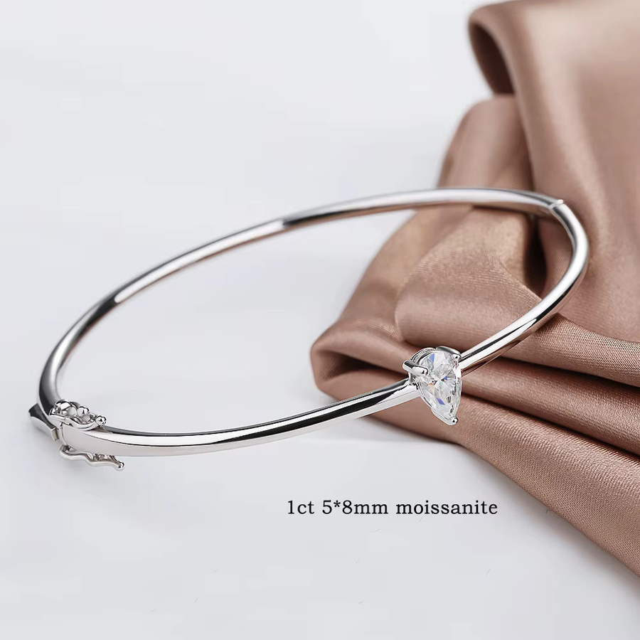FEOBUR Armreifen, 925 Silber, Moissanit, Damen - Bild 2