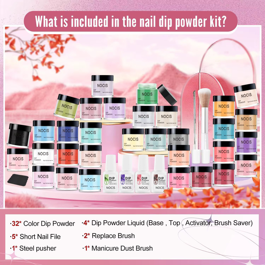 NOCIS Dip Powder Nail Kit, Schimmernd, Puder - Bild 2
