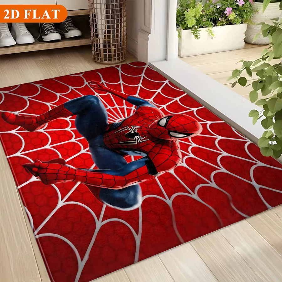 Rutschfeste Badematte von BEAST KINGDOM mit Marvel Spinnen-Motiv in Rot, Rechteckig, B/T: 60 x 40 cm - Bild 2