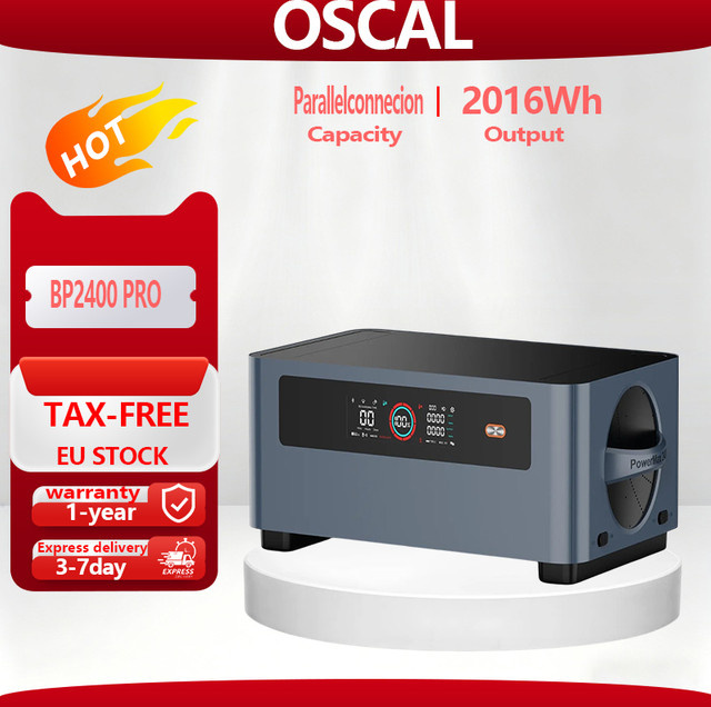OSCAL BP2400PRO Batterie-Erweiterungspack für PowerMax2400 Pro zur Erweiterung des Energiespeichers - Bild 1