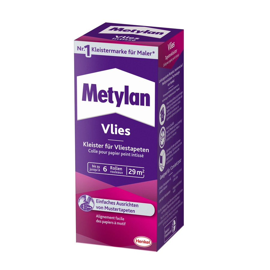 Metylan Vlies Tapetenkleister MPV20 Pulver, Transparent, 180 g - Bild 2