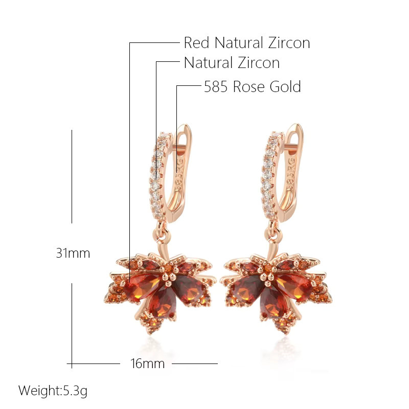 Kinel Ohrringe, 585 Roségold, Zirkonia, Damen - Bild 2