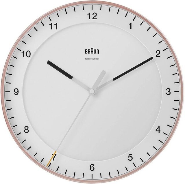 Braun BC17PW-DCF Classic Wanduhr, Analog, Funkgesteuert, Durchmesser: 30 cm - Bild 1