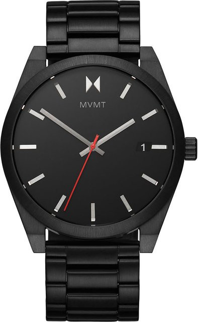 MVMT Herrenuhr, Quarz, Edelstahl, Schwarz, 43 mm, 5 ATM - Bild 1