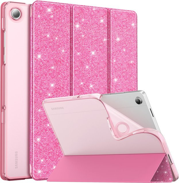 Transparente TPU-Schutzhülle für Samsung Galaxy Tab A11 Plus 11 Zoll (2025) und Tab A9 Plus 11 Zoll (2023) in Pink und Purple - Bild 1