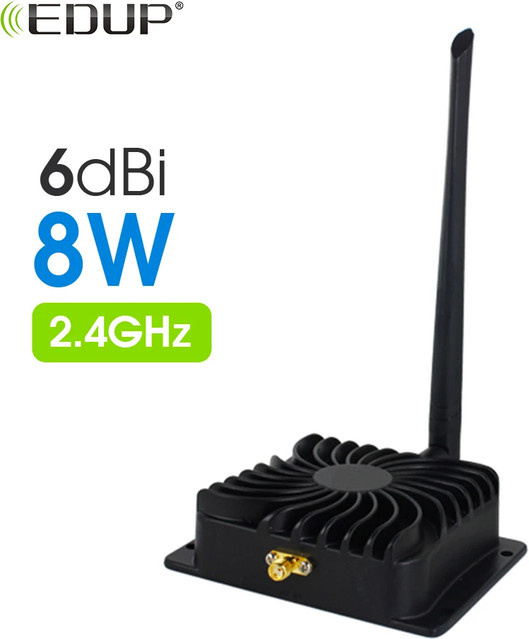 EDUP AB003 WLAN-Verstärker 2,4GHz Single-Band Wi-Fi Repeater in Schwarz - Bild 1