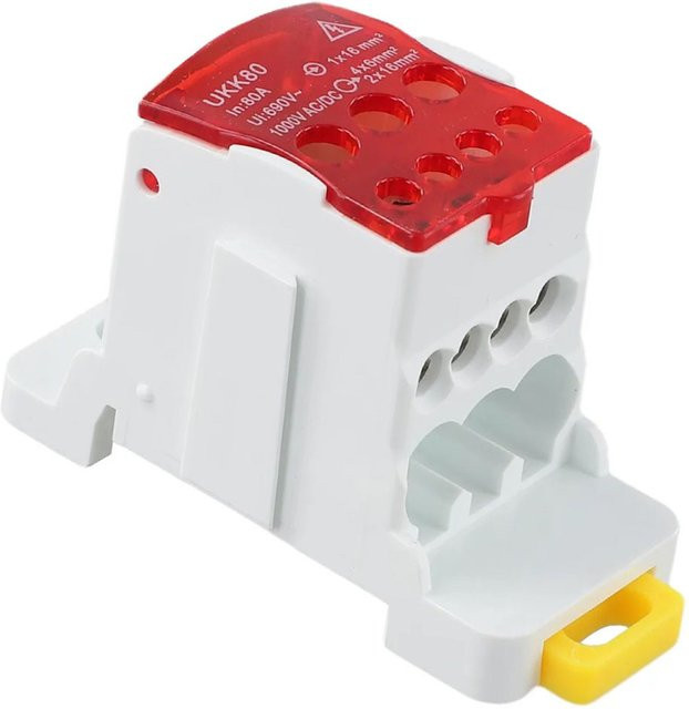 UKK80 Split Din Rail Terminal Block Junction Box Elektrische Klemmen für Schaltschränke und Stromverteiler - Bild 1