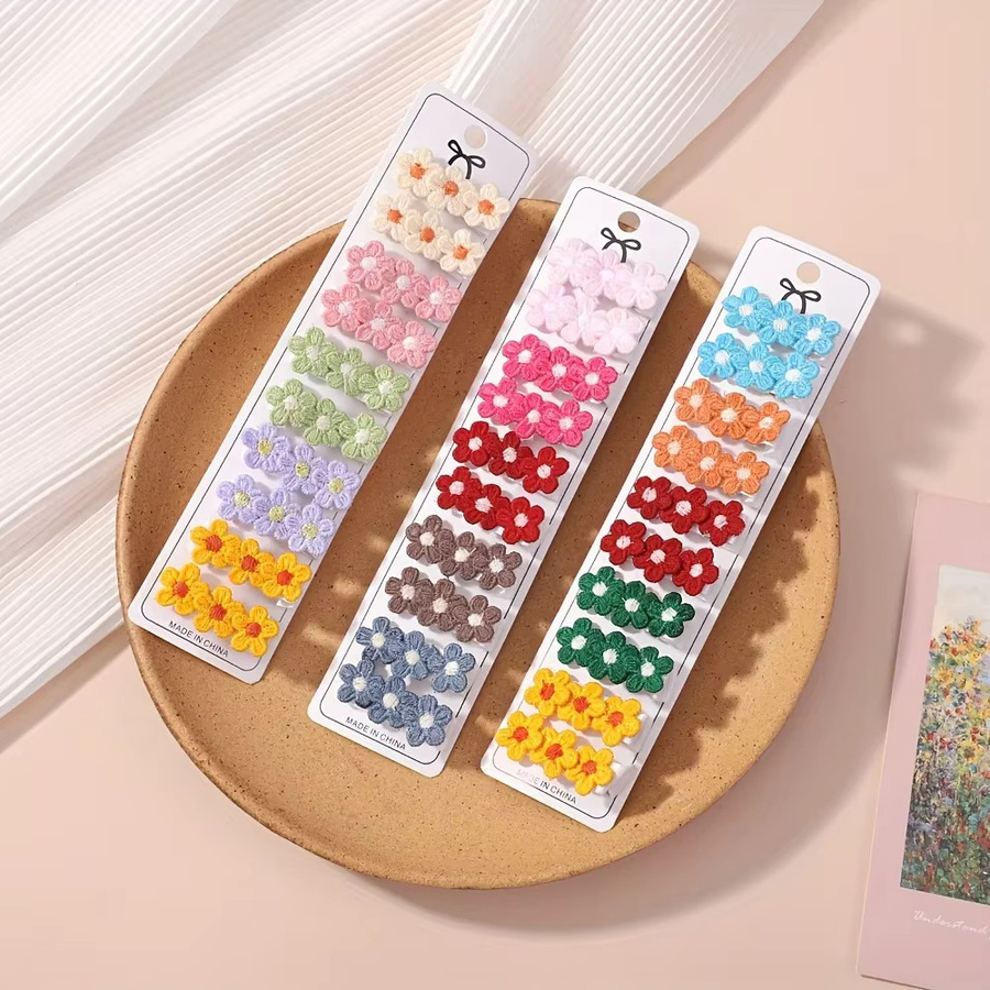 Baby Bows Haarclips mit Blumen, 10er-Set, Kinder - Bild 2