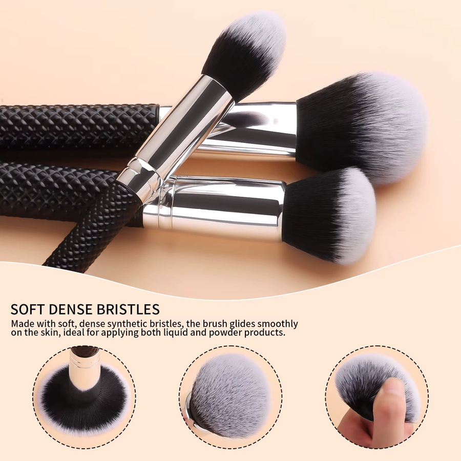 Ronshadow Make-up-Pinsel Set, 15-teilig, Schwarz, Unisex - Bild 3