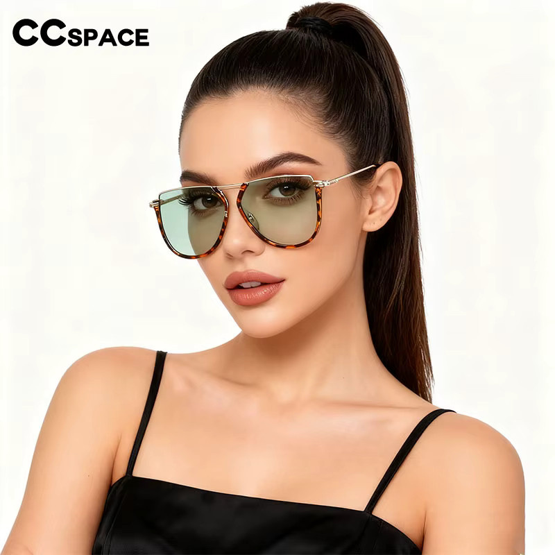 CCspace Sonnenbrille, Halbrand, Quadrat, Schwarz, Damen - Bild 3