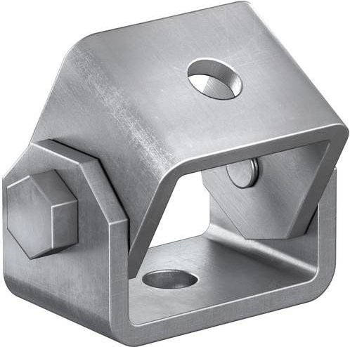 Fischer Universalgelenk FUH 13 Universalwinkel aus verzinktem Stahl in Silber, 6er-Pack - Bild 1