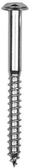 FeNau Sicherheitsschraube aus V2A Edelstahl mit Zierkopf AW 40 in Silber, Durchmesser: 7 mm, Länge: 105 mm - Bild 1