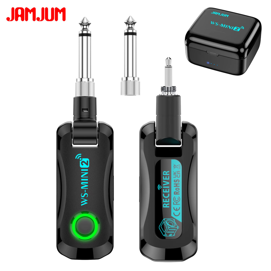 JAMJUM WS-MINI2 2,4G Kabelloser Audio-Transceiver in Schwarz mit Magnetischem Ladegehäuse - Bild 4