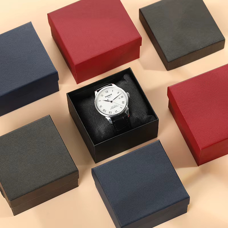 12 Stück schwarze Papierboxen als dekorative Verpackungs- und Präsentationsboxen für Uhren, Geschenke und Schmuck - Bild 2