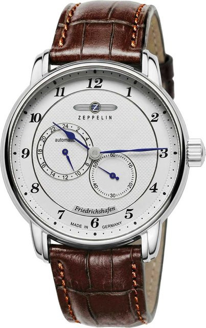Zeppelin Herrenuhr Automatik, Edelstahl, 41 mm, Leder, 5 ATM - Bild 1