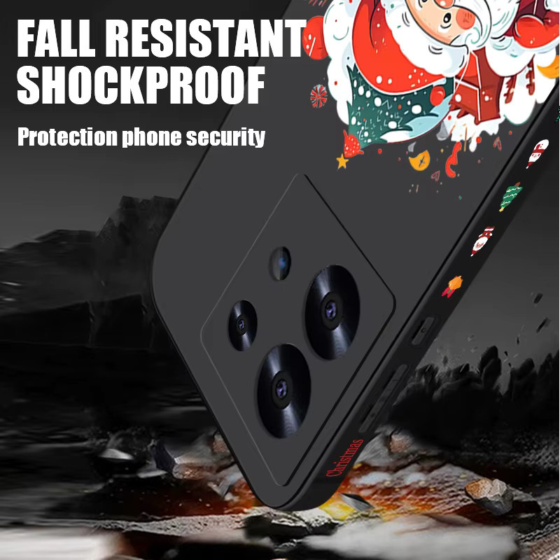 Stoßfeste weiche Silikonhülle für Xiaomi Redmi Note 14 13 Pro 5G 14 Pro Plus Note 13 14 4G 13C in Schwarz und Grau - Bild 2