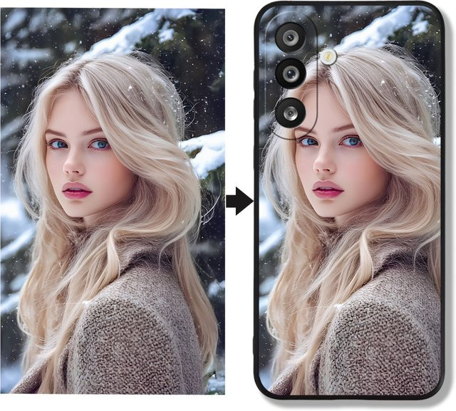 Personalisierte Handyhülle für Samsung Galaxy A-Serie mit eigenem Foto in Schwarz und Multicolour - Bild 1