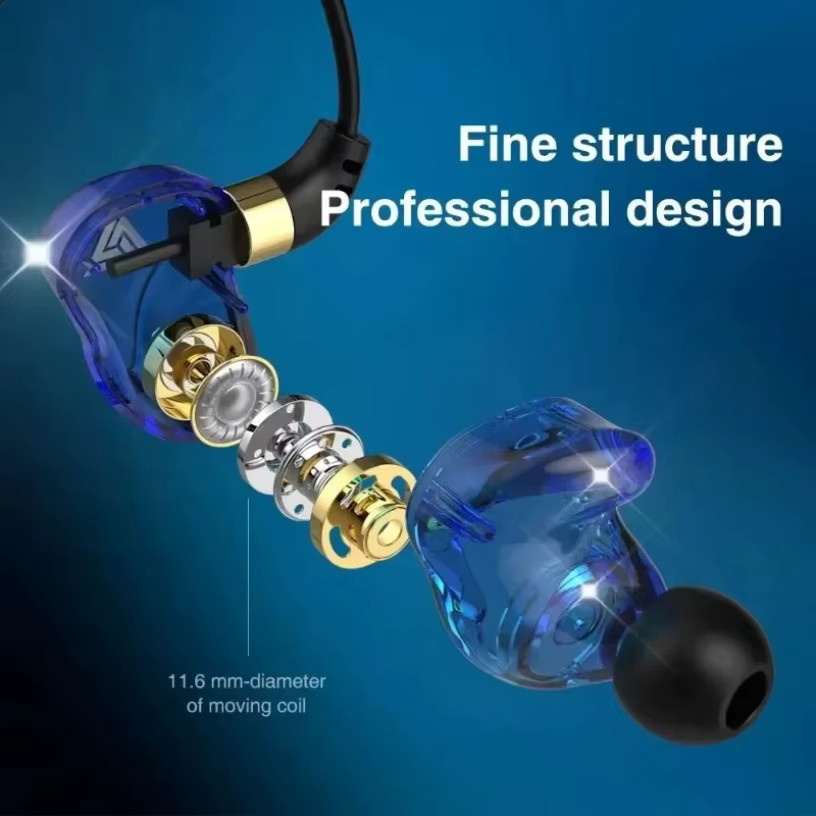 VIKEFON HiFi In-Ear Kopfhörer mit Mikrofon und Geräuschunterdrückung in Grün mit 3,5 mm Klinkenanschluss - Bild 2