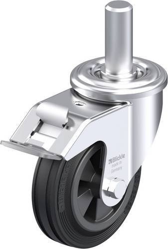 Blickle LEZ-VPP 100G-FI Stahlblech-Lenkrolle in Silber, Rad-Durchmesser: 100 mm, Tragfähigkeit: 70 kg - Bild 1