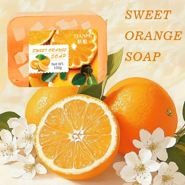 Süßes Orangen-Gelee-Seife, mit Süßorangenextrakt und Glycerin, Gesicht und Körper - Bild 1