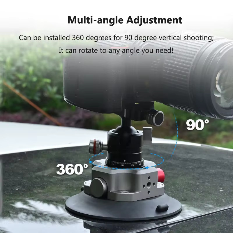 GoPro Auto-Fotografie-Saugnapfhalterung für Perspektiven aus der ersten Person, kompatibel mit 3 Zoll, 4,5 Zoll und 6 Zoll Zubehör - Bild 5