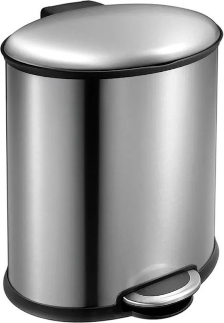 PROREGAL Treteimer aus gebürstetem Edelstahl in Silber, 20 Liter, H x B x T: 44,8 x 32,5 x 35,6 cm - Bild 1