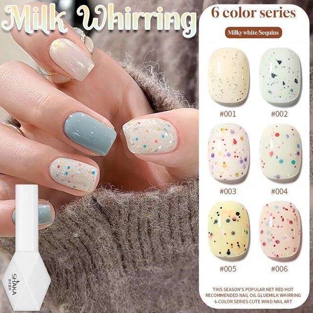 SHAKA Gel-Nagellack, Milchweiß, Glänzend, Unisex - Bild 1