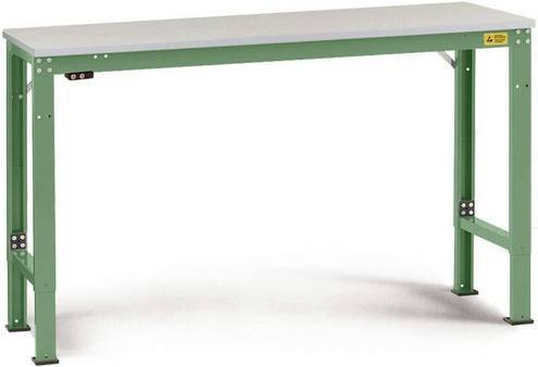 Manuflex LU7003.6011 ESD-Arbeitstisch Universal mit Kautschukplatte, höhenverstellbar, B/T/H: 100 x 60 x 72,2-102,2 cm - Bild 1