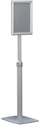 Franken Display InfoUniversal A4 Prospekthalter BS0905 in Silber für Bildschirme von 86,5 bis 125 cm - Bild 1