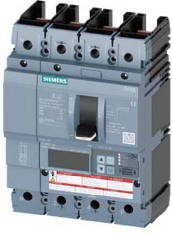 Siemens 3VA6210-5KM41-0AA0 Leistungsschalter in Grau mit einem Einstellbereich von 40 - 100A und einer maximalen Schaltspannung von 600 V/AC - Bild 1