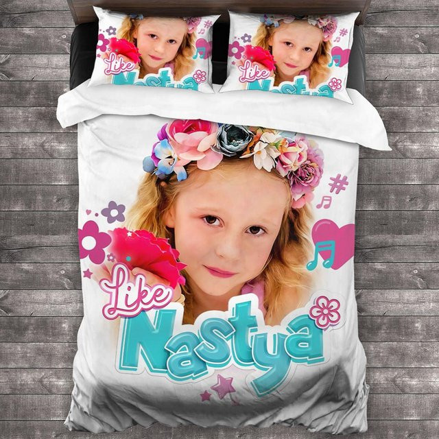 Like Nastya Bettwäsche Set mit 3D-Anime-Print für Kinder und Erwachsene, Multicolor, B/H: 135 x 200 cm - Bild 1