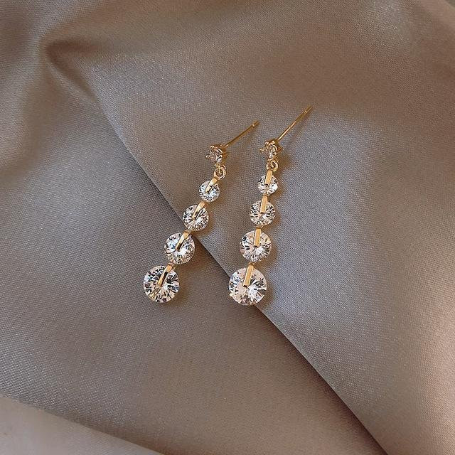 YIRAN Jewelry Ohrringe, 925 Silber, Kristall, Damen - Bild 1