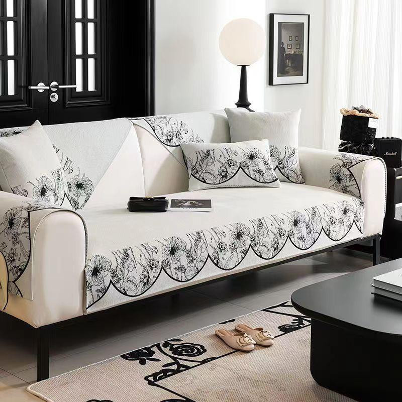 Rutschfestes Chenille-Sofakissen von Your Warm Home für dein Sofa, 70 x 70 cm - Bild 2
