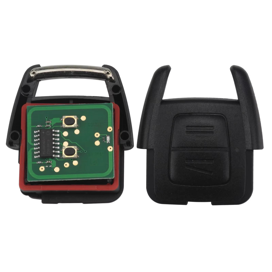 Jingyuqin Smart Car Key Fernbedienung für Opel Vauxhall Vectra Zafira B, 2 Tasten, 433MHz, ID40 Chip, Schwarz - Bild 3