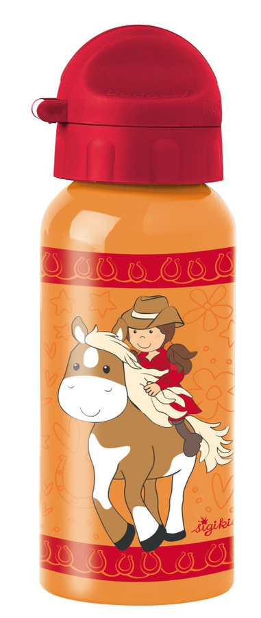 Sigikid Trinkflasche Gina Galopp aus Edelstahl und Kunststoff, 400 ml, bunt, BPA-frei - Bild 1