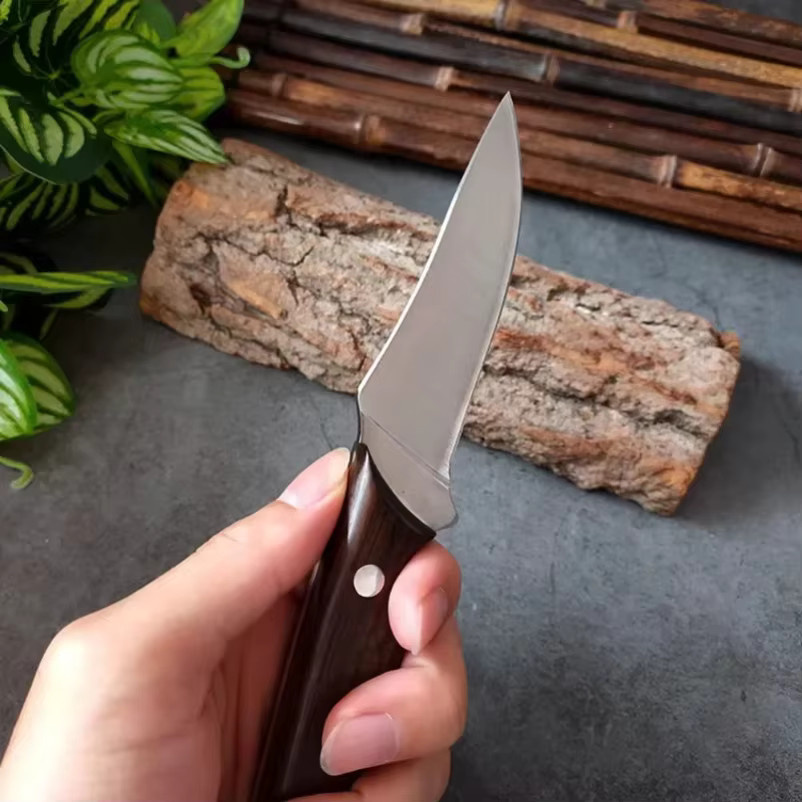 GuanQi Hackmesser aus Edelstahl mit Holzgriff und Schutzhülle - Bild 3