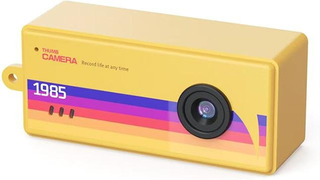 Celestialrae Mini CCD Retro Daumenkamera in Gelb für Fotografie und Videoaufnahme - Bild 1